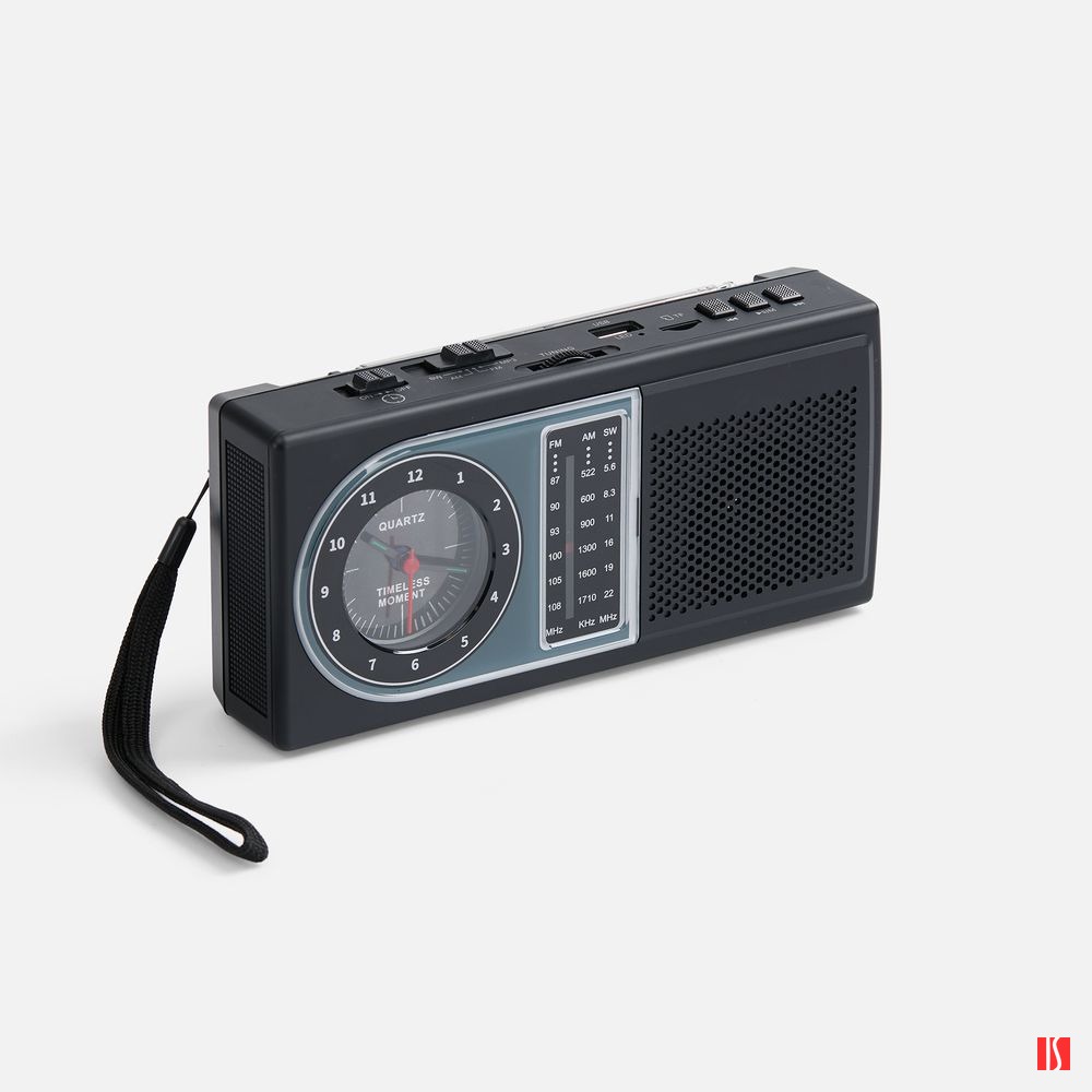 Bluetooth-колонка с радио Comradio, черная