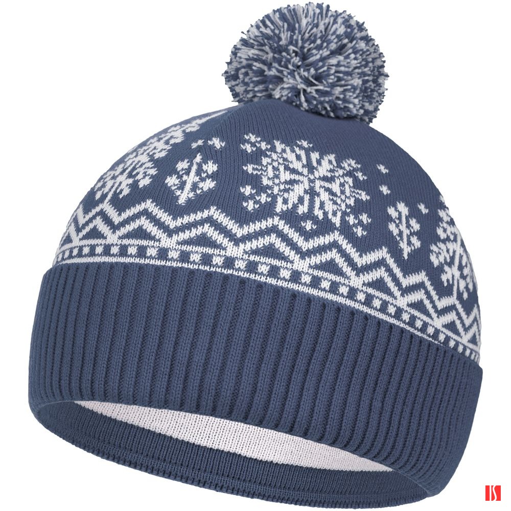 Шапка Elnik, серая с молочно-белым