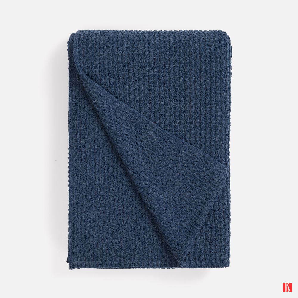 Плед Serenita, синий (джинс)