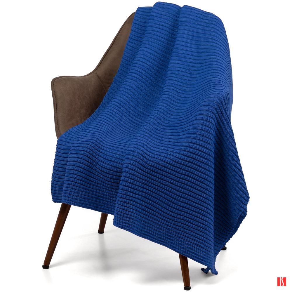 Плед Quill, синий (василек)