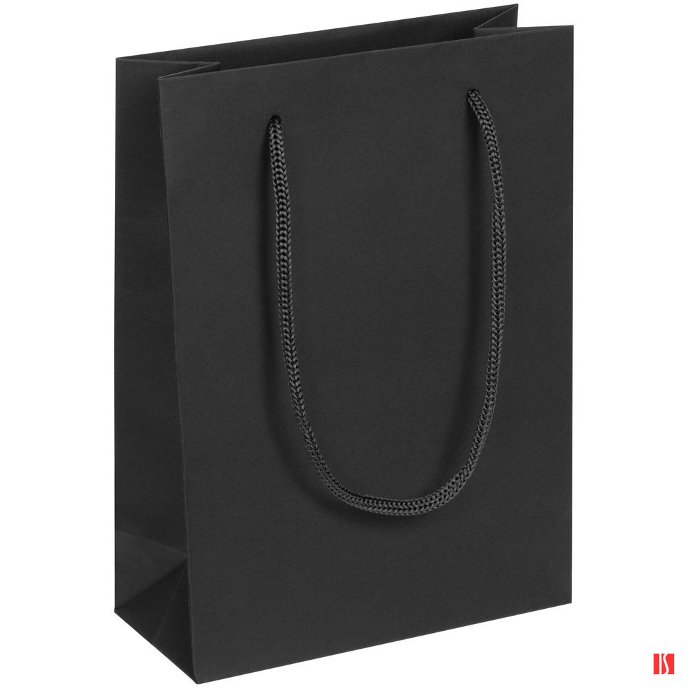 Пакет бумажный Vid S, черный