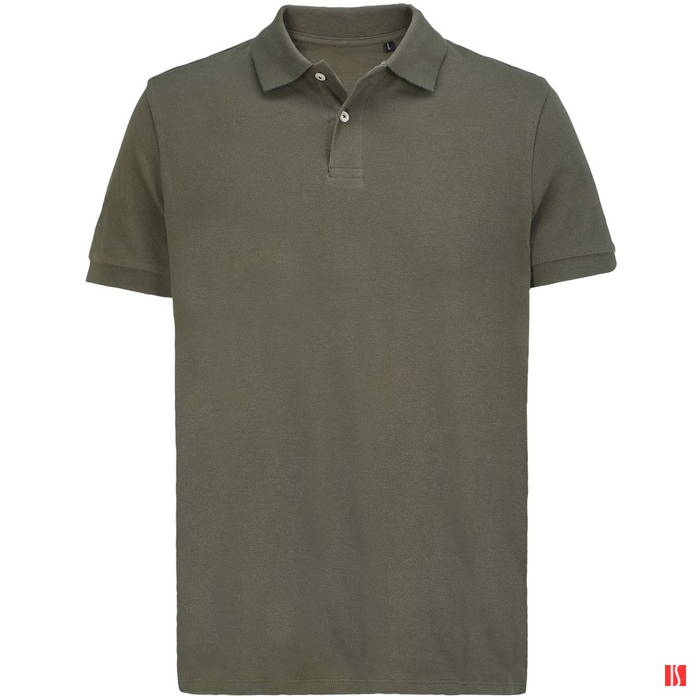 Купить Рубашка поло унисекс Pacific, темный хаки Рубашка поло унисекс Pacific, темный хаки