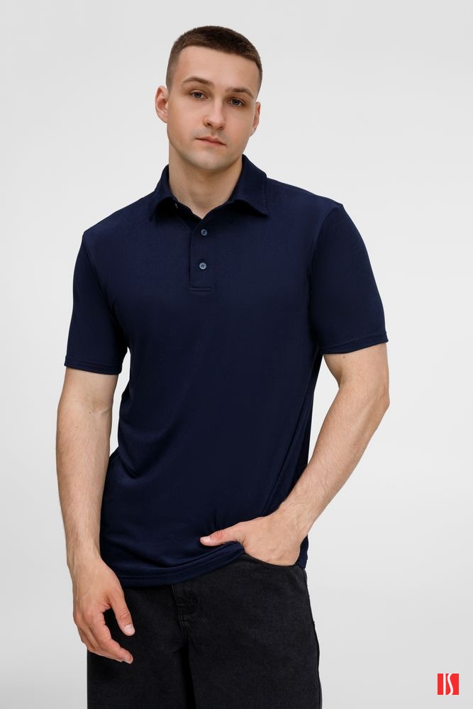 Рубашка поло унисекс Senti, темно-синяя