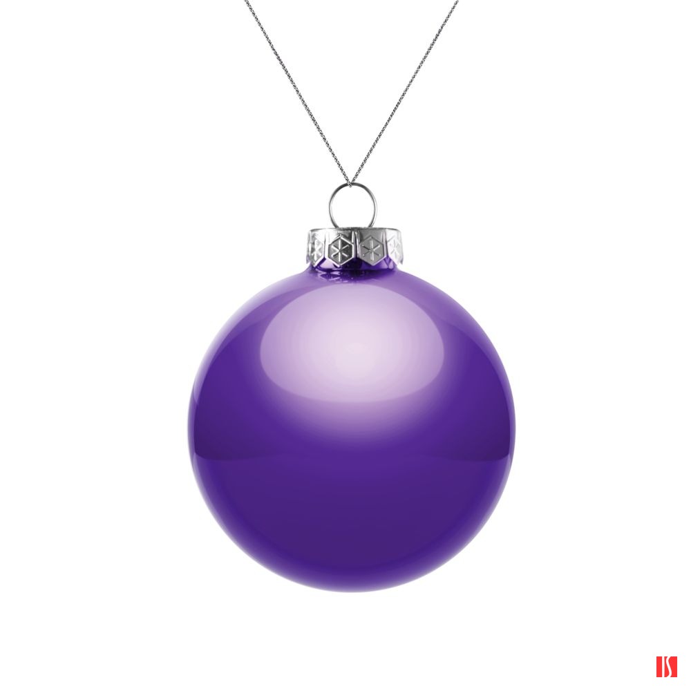 Елочный шар Finery Gloss, 8 см, глянцевый фиолетовый