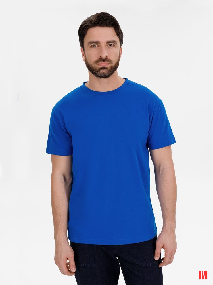 Купить Футболка унисекс T-Bolka 180, синяя Футболка унисекс T-Bolka 180, синяя