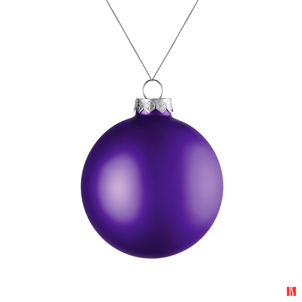 Елочный шар Finery Matt, 8 см, матовый фиолетовый