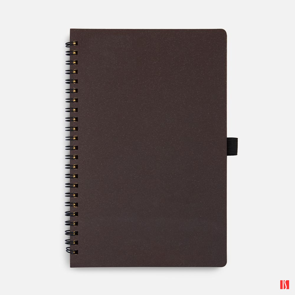 Купить Блокнот на спирали Coffeist, коричневый Блокнот на спирали Coffeist, коричневый