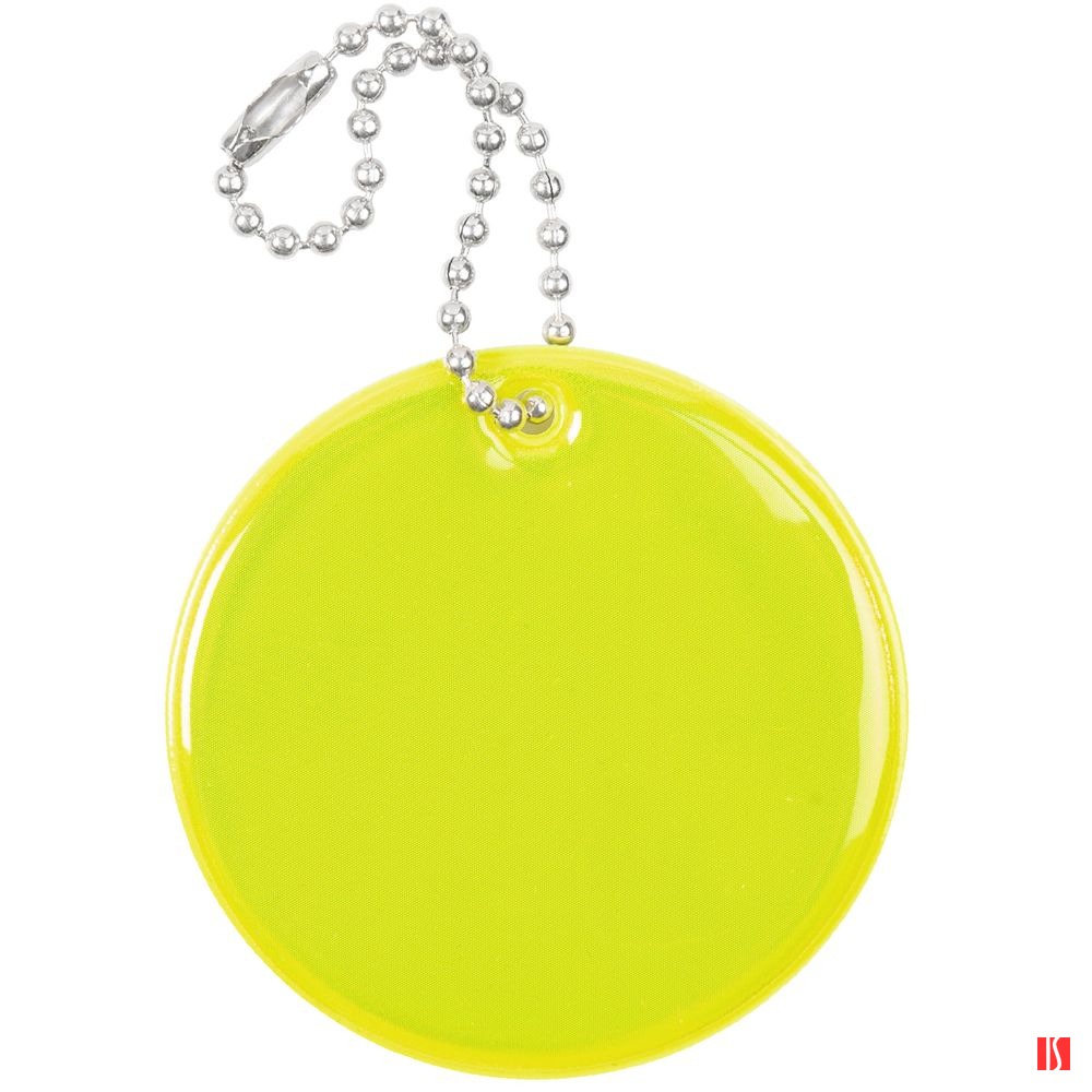 Светоотражатель Spare Care, круг, желтый неон