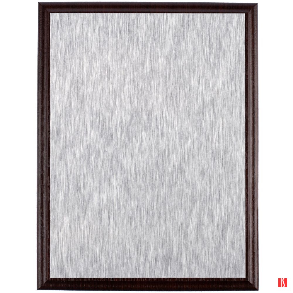 Плакетка Plaque, большая, вишня с серебристой пластиной