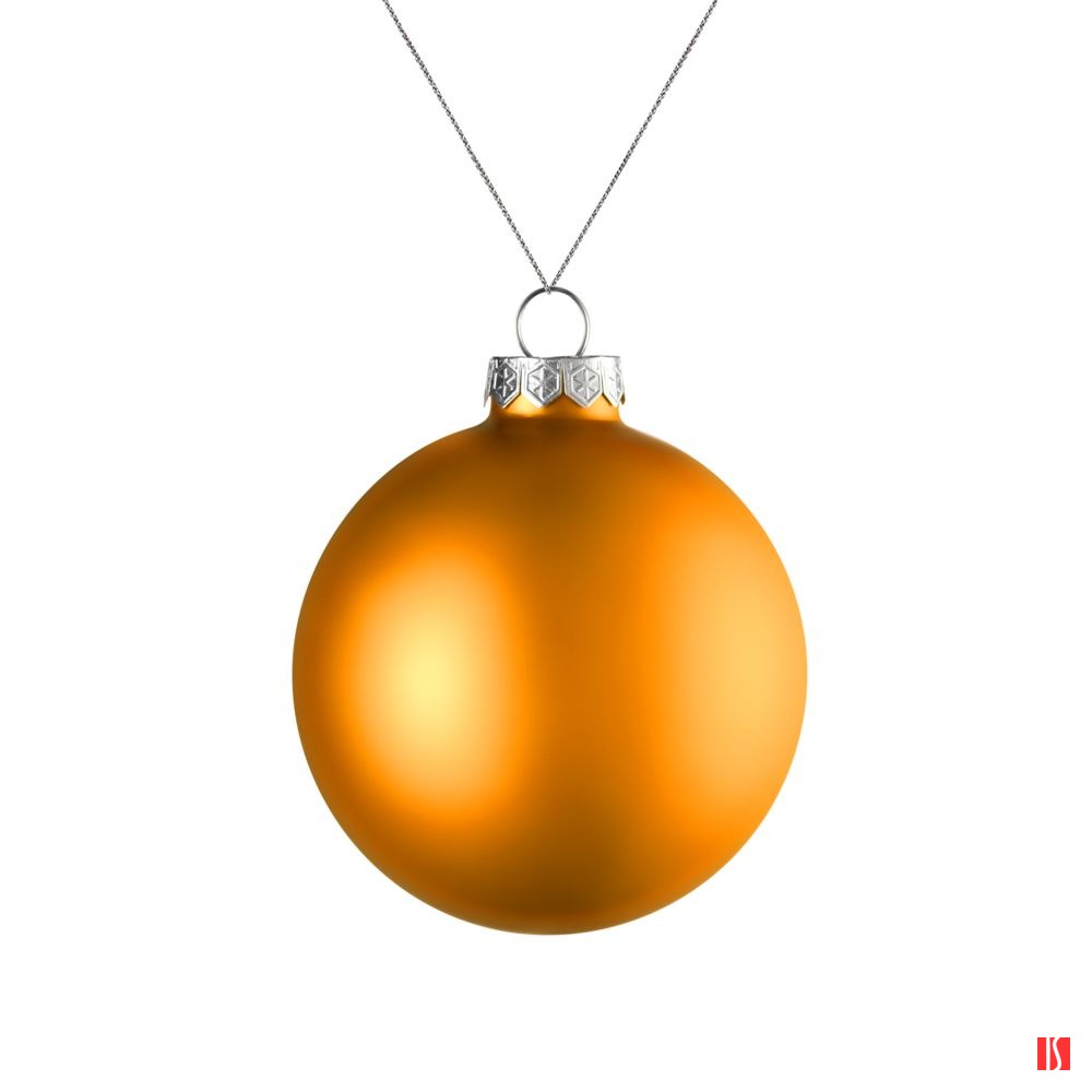 Елочный шар Finery Matt, 8 см, матовый оранжевый