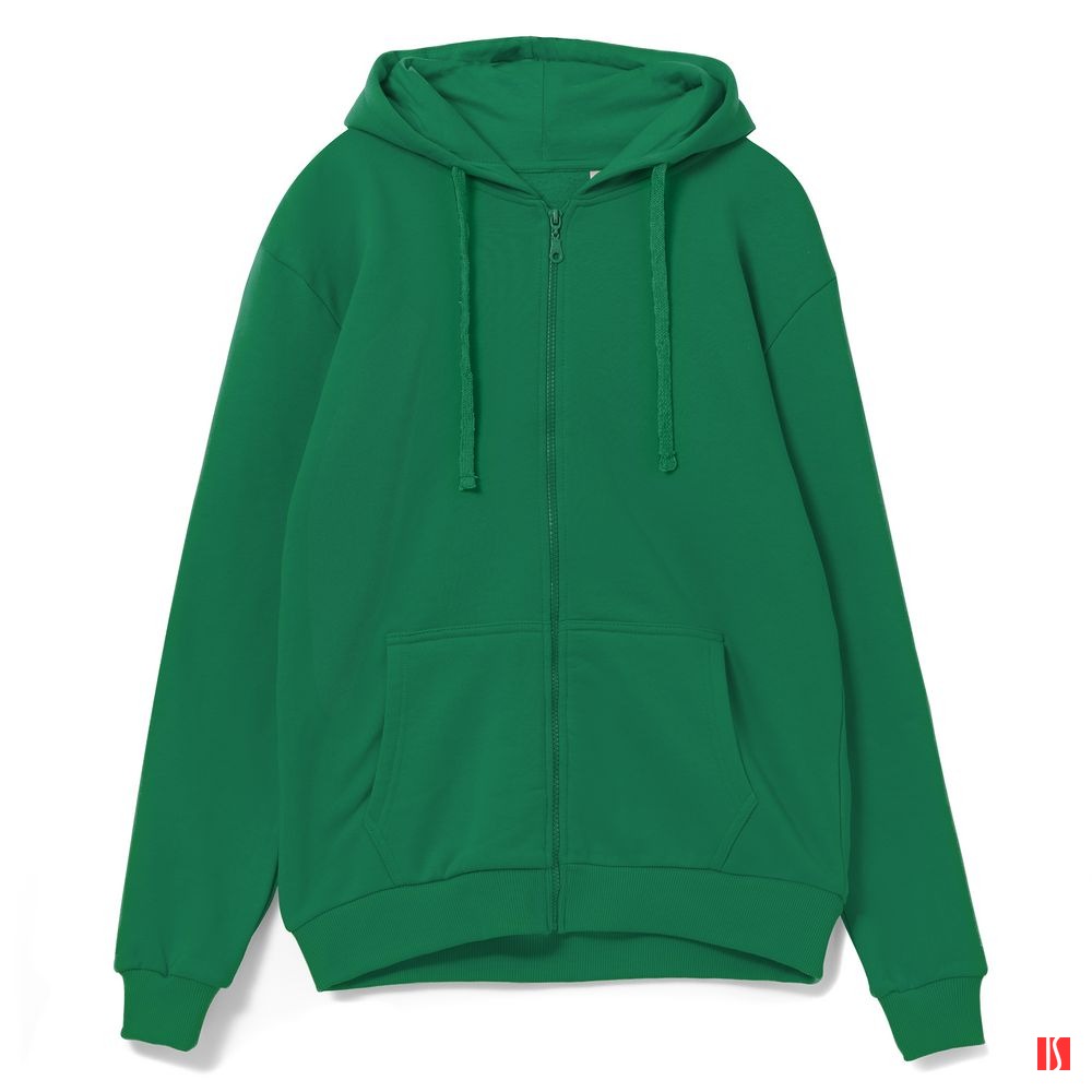 Толстовка на молнии с капюшоном Siverga 2.0, зеленая