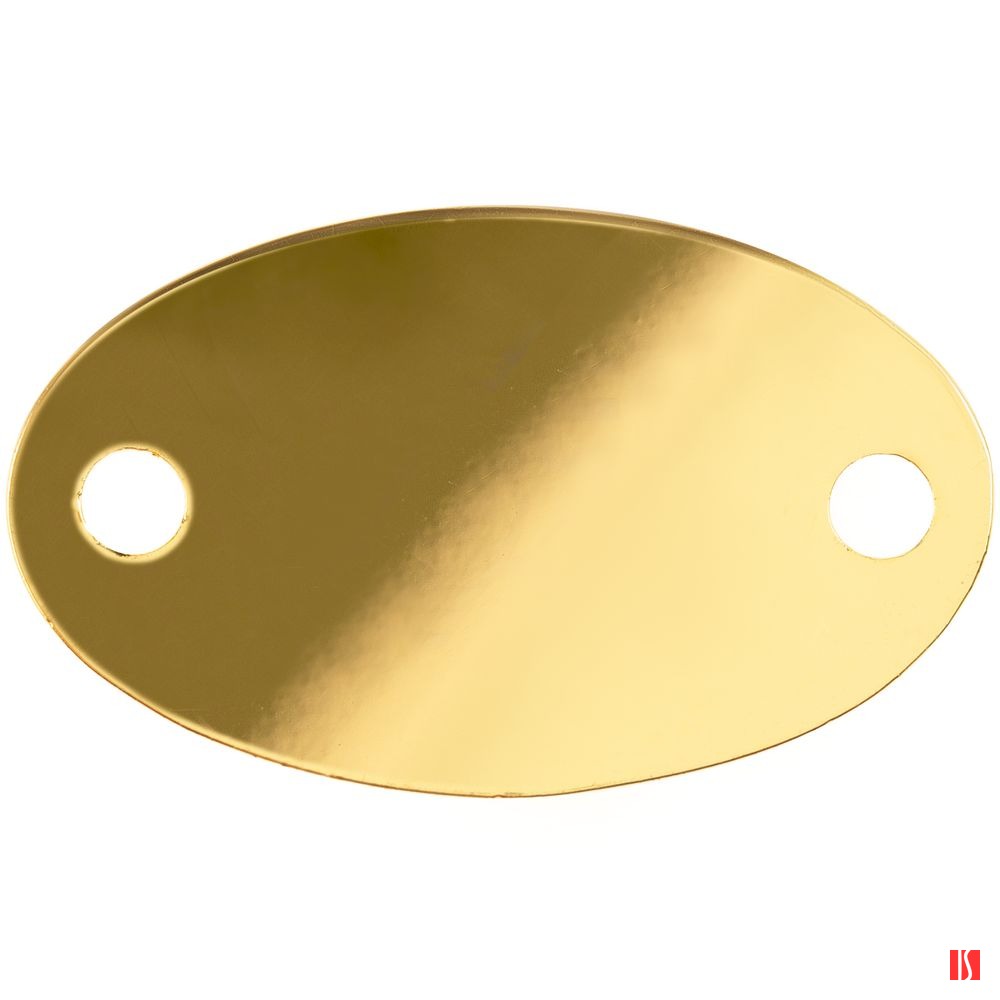 Купить Шильдик металлический Alfa Oval, золотистый глянцевый Шильдик металлический Alfa Oval, золотистый глянцевый