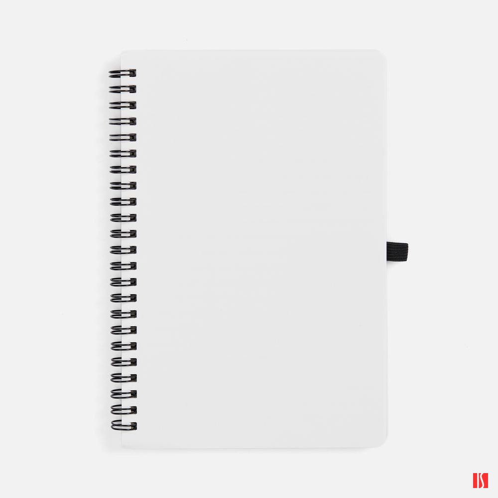 Купить Блокнот на пружине Stone Line, белый Блокнот на пружине Stone Line, белый