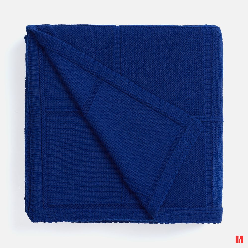 Плед Chainfield, темно-синий (кобальт)