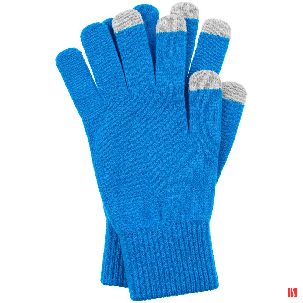 Купить Перчатки сенсорные Urban Flow, ярко-голубые Перчатки сенсорные Urban Flow, ярко-голубые