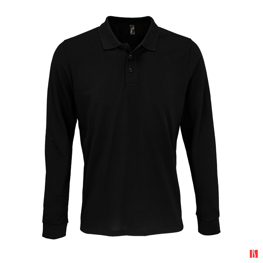 Рубашка поло с длинным рукавом Prime LSL, черная