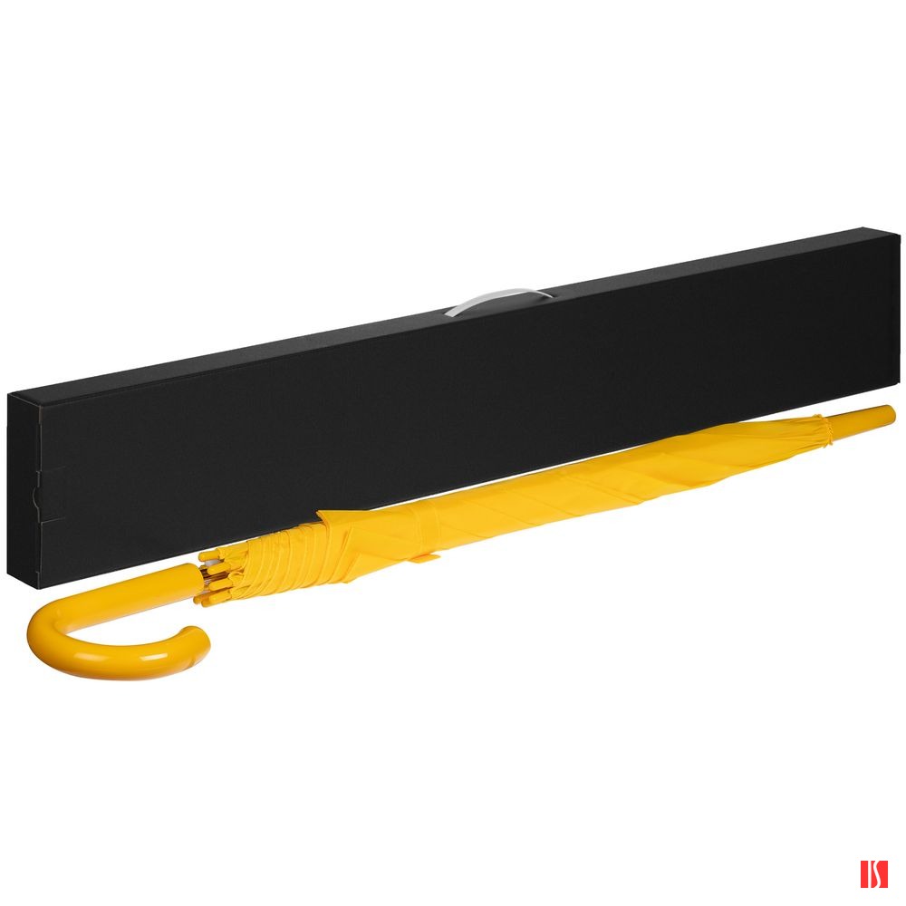 Коробка самосборная Rainmate для зонта-трости, черная, с белой ручкой