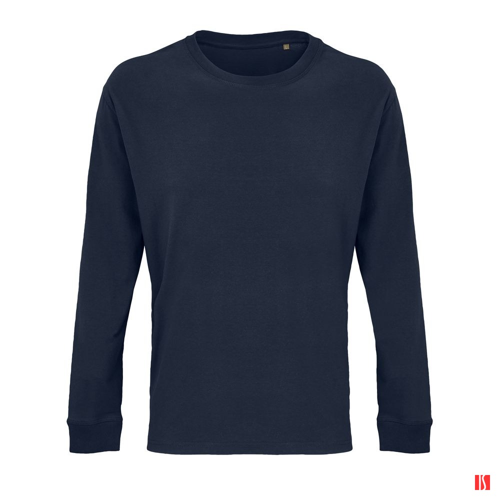 Футболка унисекс с длинным рукавом Pioneer LSL, темно-синяя