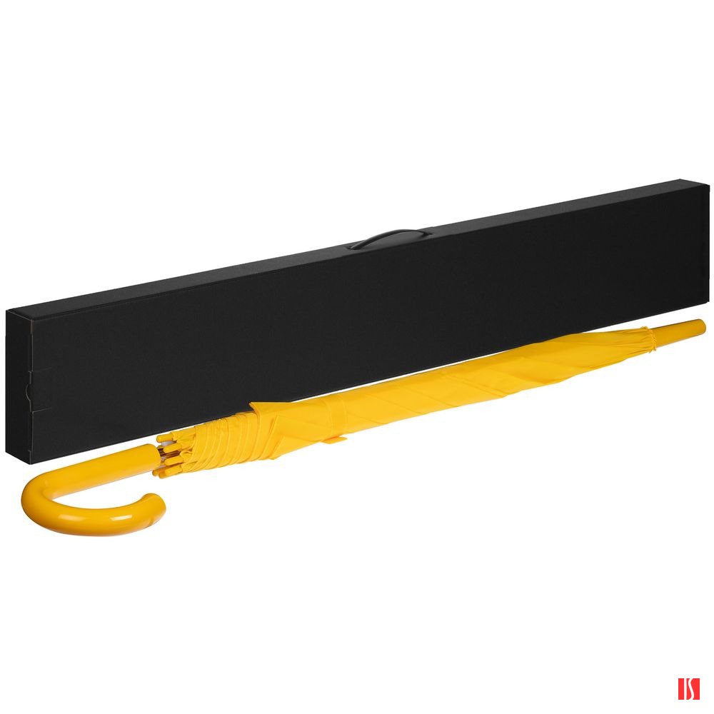 Коробка самосборная Rainmate для зонта-трости, черная, с черной ручкой