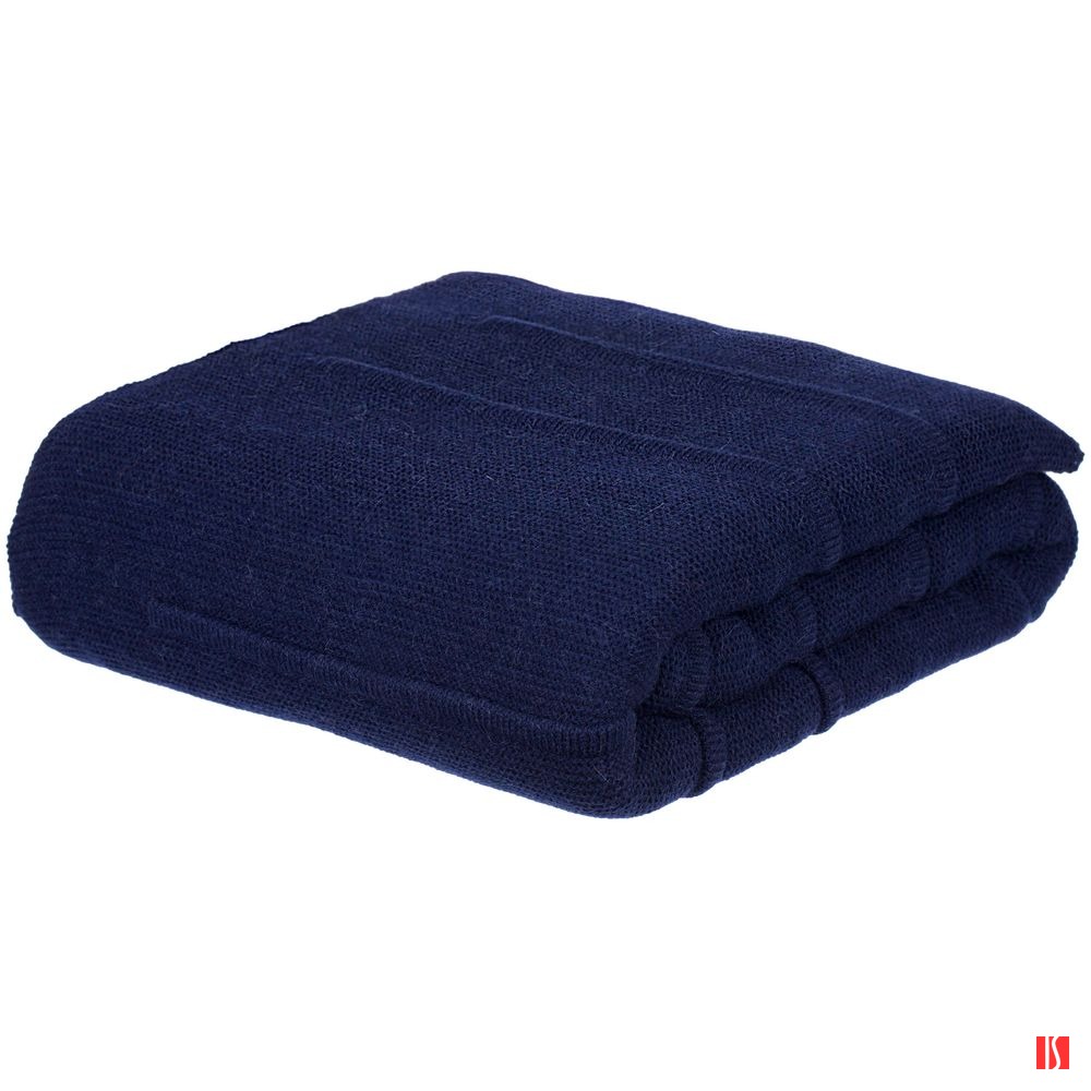 Плед Nessona Alpaca, темно-синий