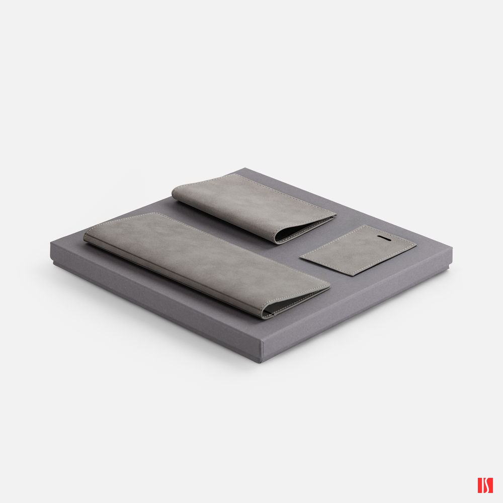 Набор Nubuk Trio, серый