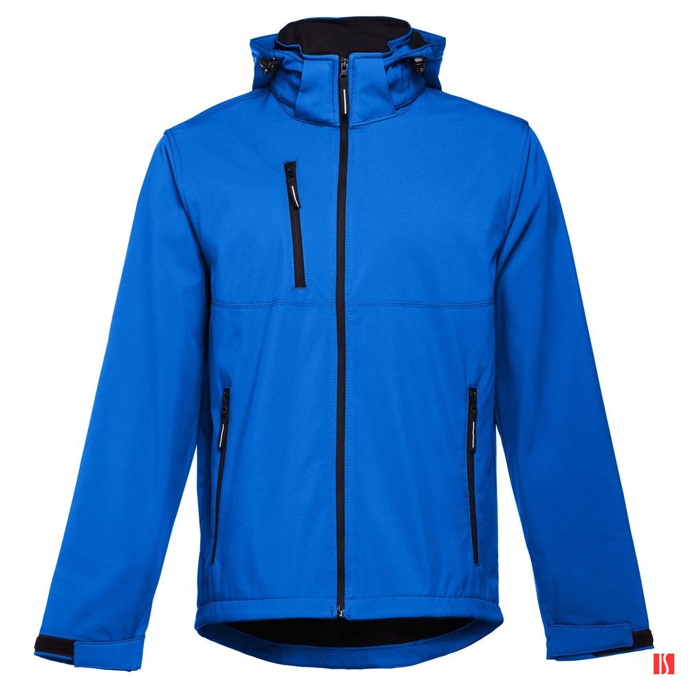 Куртка софтшелл мужская Zagreb, ярко-синяя