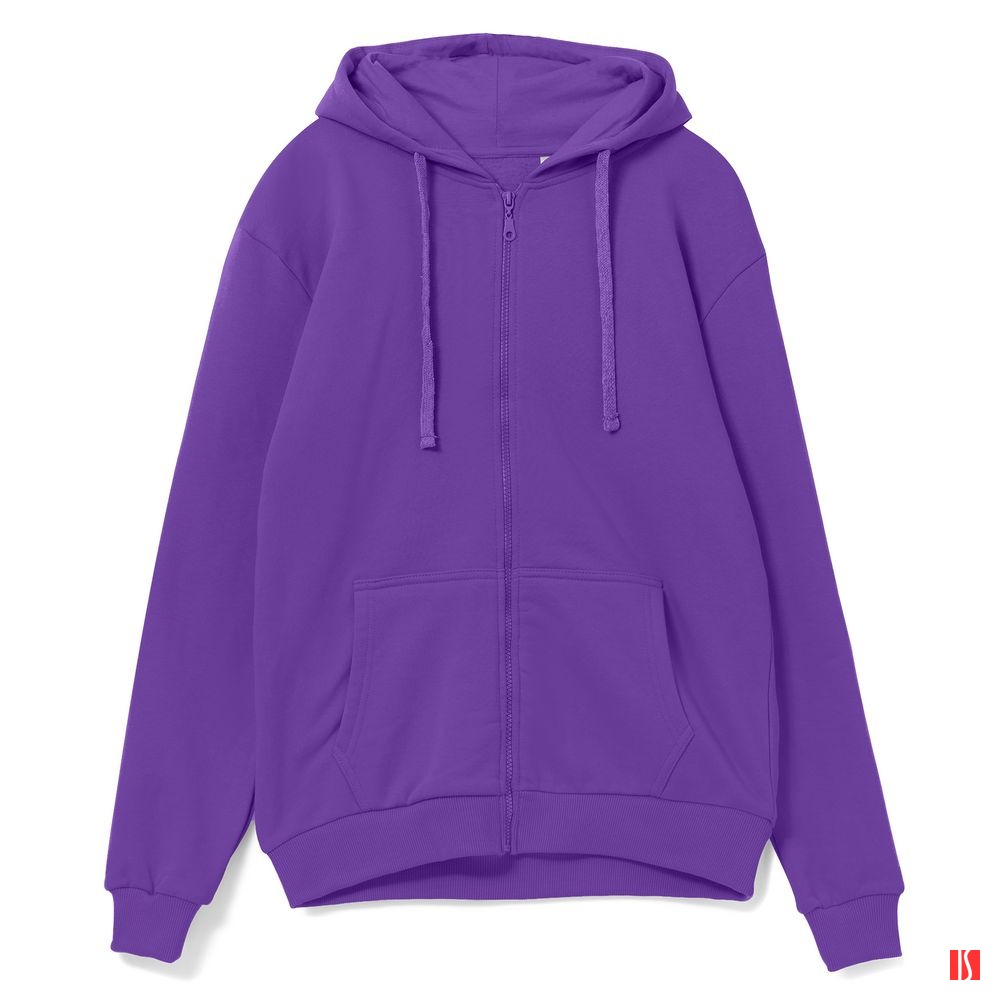 Толстовка на молнии с капюшоном Siverga Heavy 2.0, фиолетовая