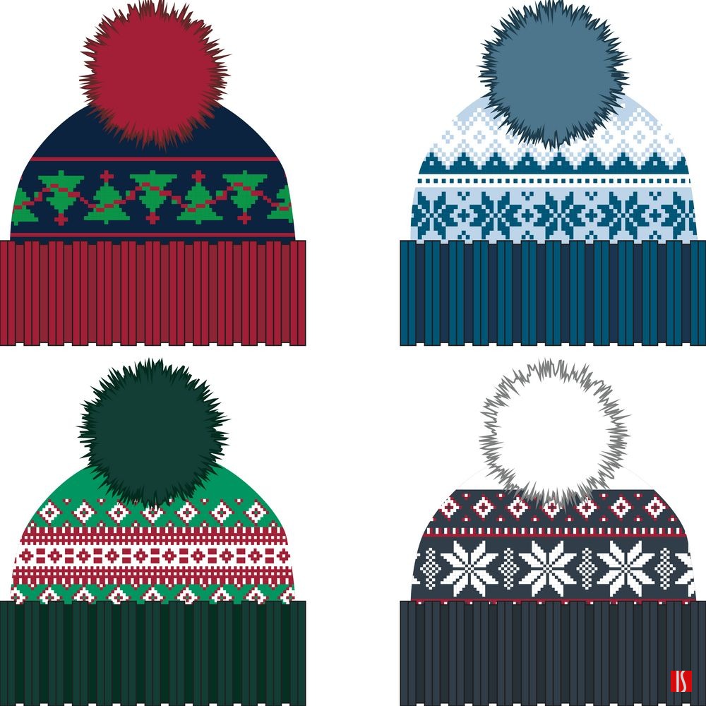 Шапка Joyful на заказ, акрил