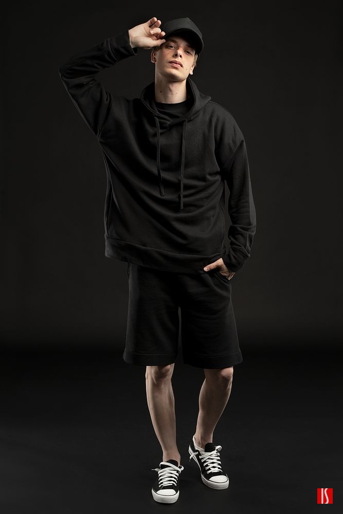 Худи унисекс H2, черное