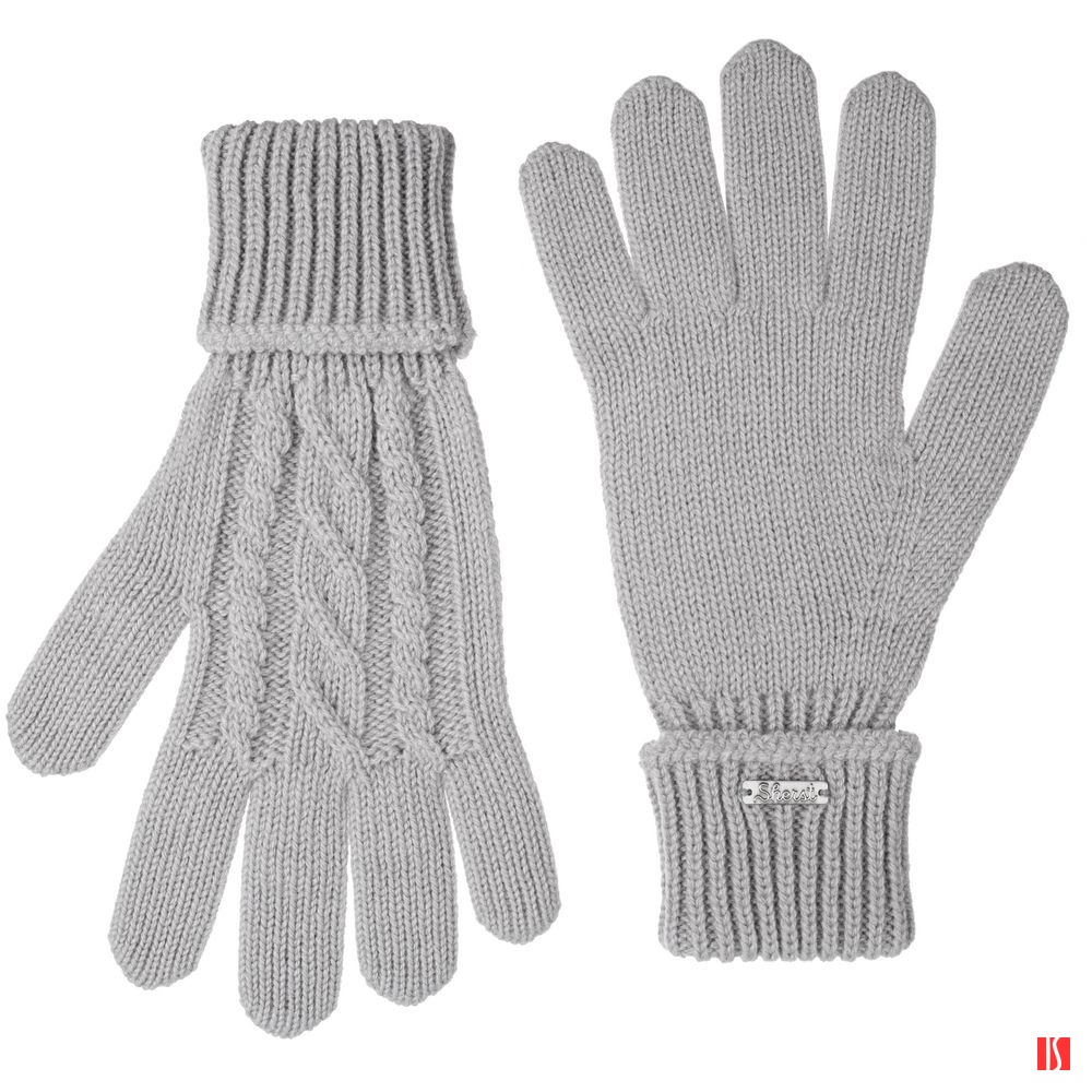 Перчатки Loren, дымчато-серые