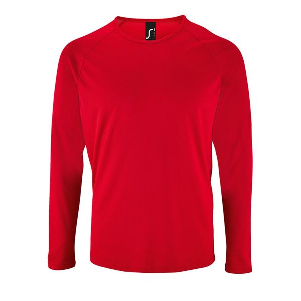 Купить Футболка с длинным рукавом Sporty LSL Men, красная Футболка с длинным рукавом Sporty LSL Men, красная