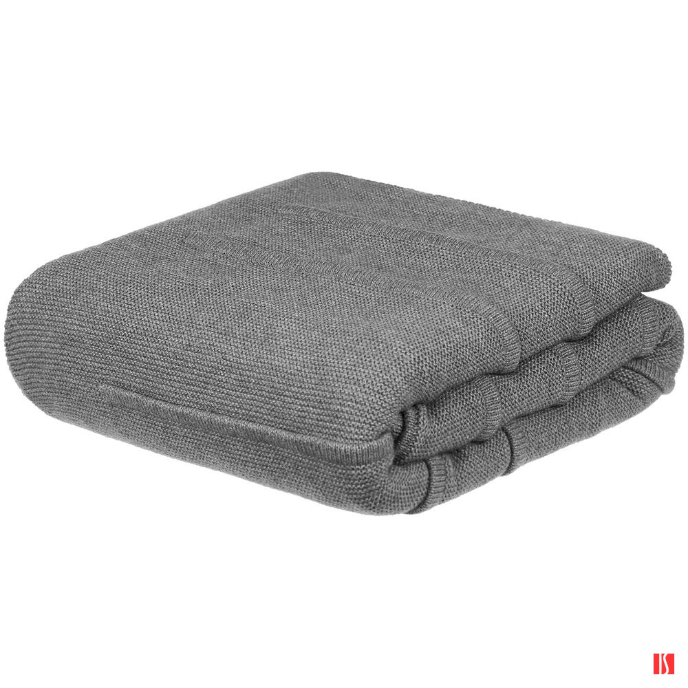 Плед Nessona Alpaca, серый (кварцевый меланж)