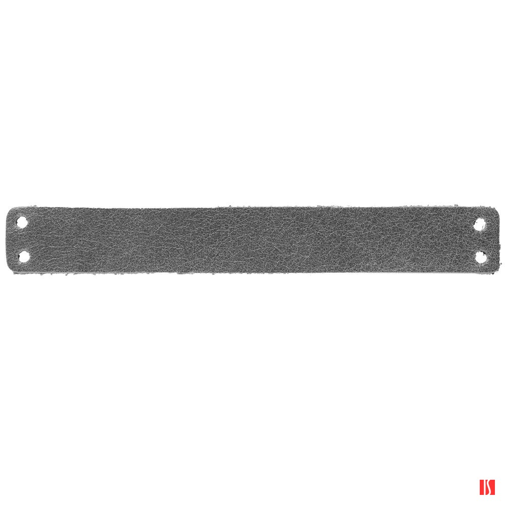 Лейбл кожаный Gimel, S, серый