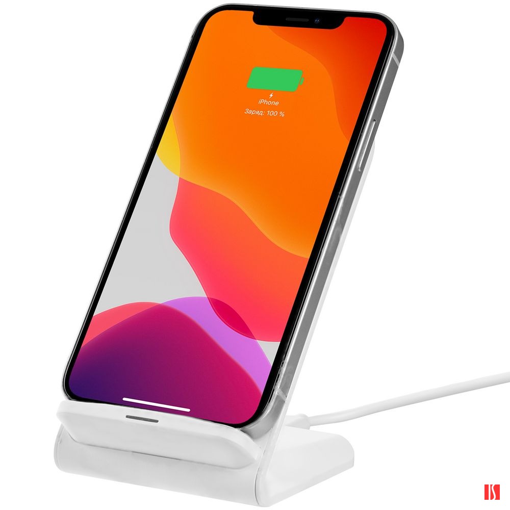 Беспроводное зарядное устройство с быстрой зарядкой Overtop, белое