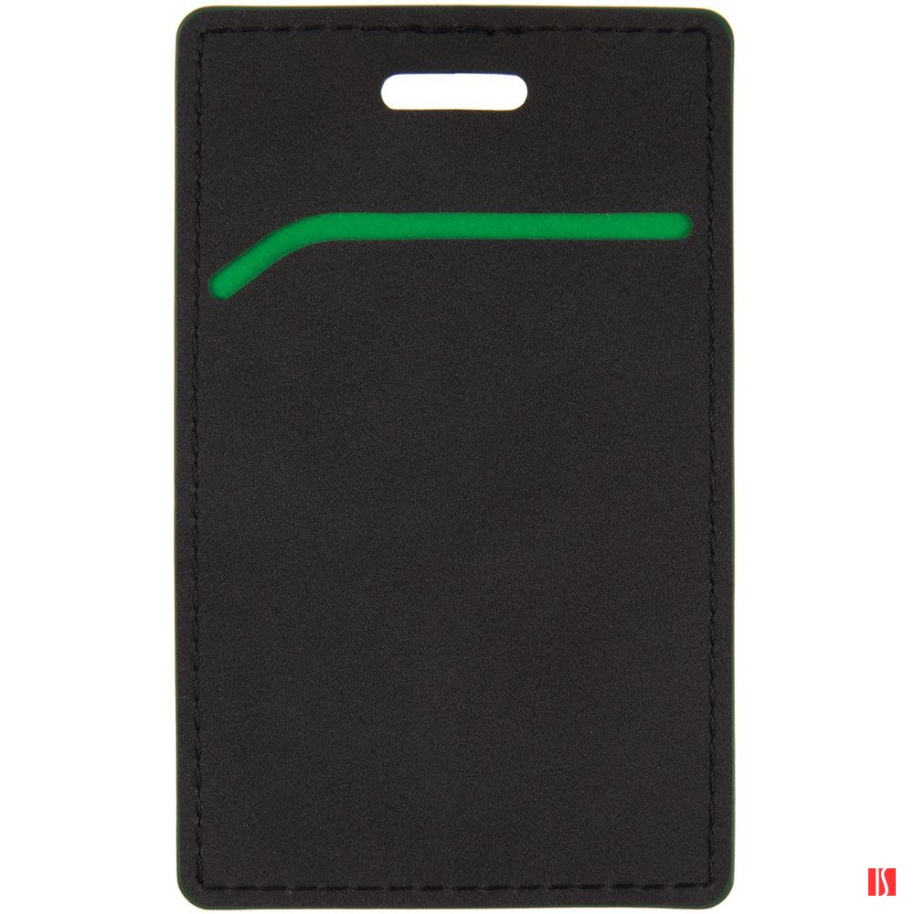 Купить Чехол для пропуска Multimo, черный с зеленым Чехол для пропуска Multimo, черный с зеленым