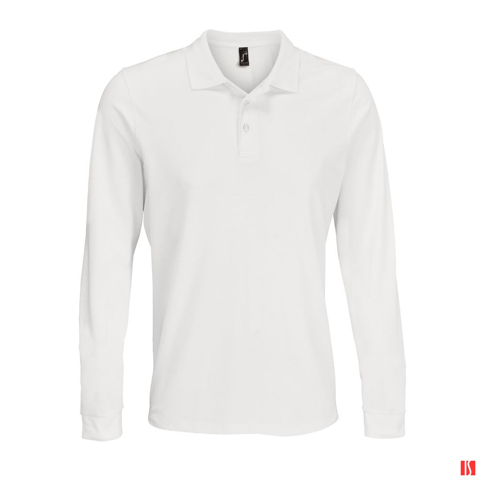 Рубашка поло с длинным рукавом Prime LSL, белая