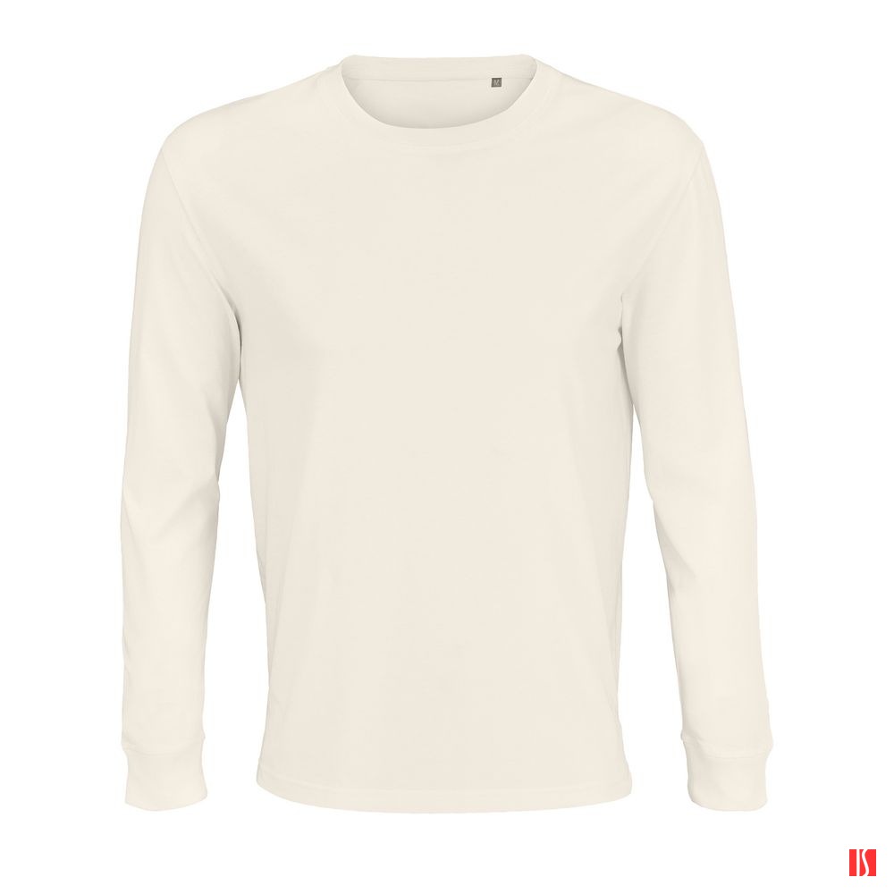 Купить Футболка унисекс с длинным рукавом Pioneer LSL, молочно-белая Футболка унисекс с длинным рукавом Pioneer LSL, молочно-белая