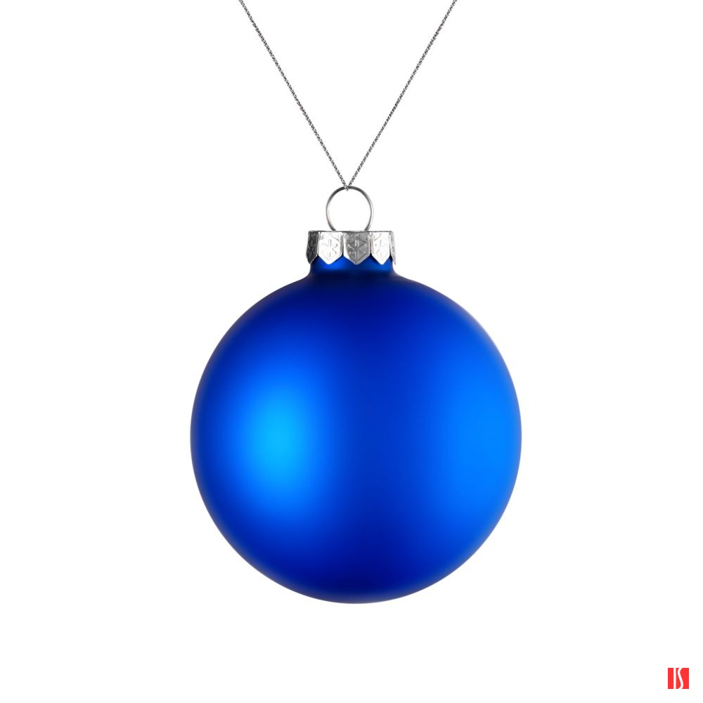 Елочный шар Finery Matt, 8 см, матовый синий