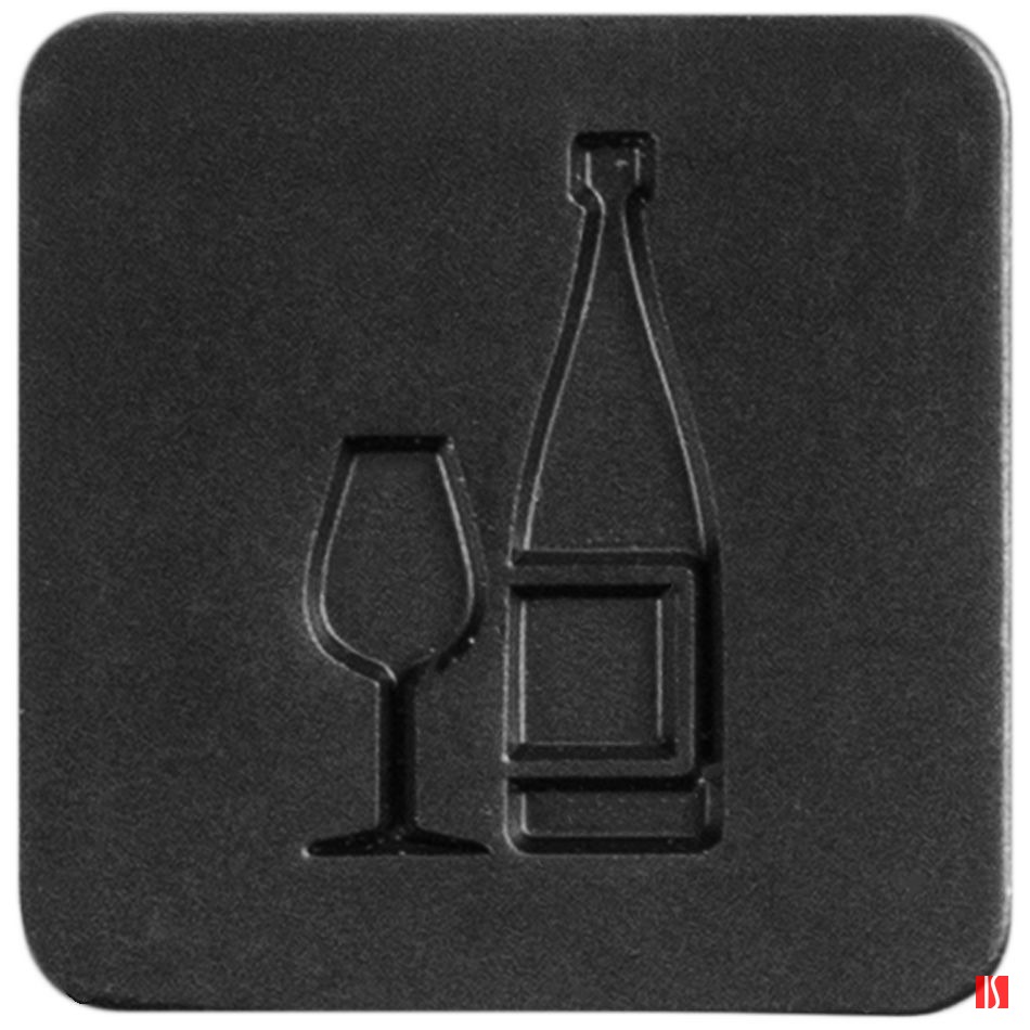 Шильдик на резинку Band, вино