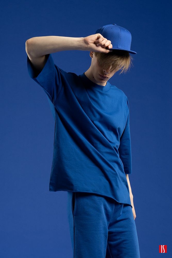 Футболка унисекс оверсайз T1, синяя