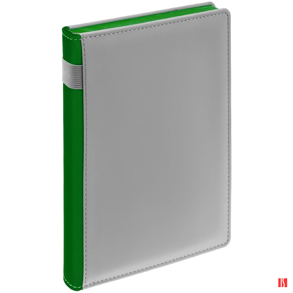 Ежедневник Spain Shall на заказ, недатированный, серый с зеленым