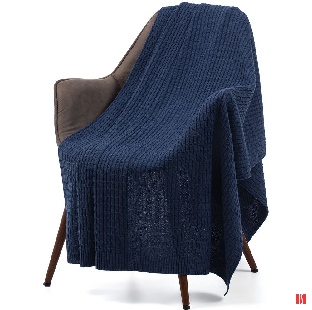 Плед Slumberland, синий (джинс)