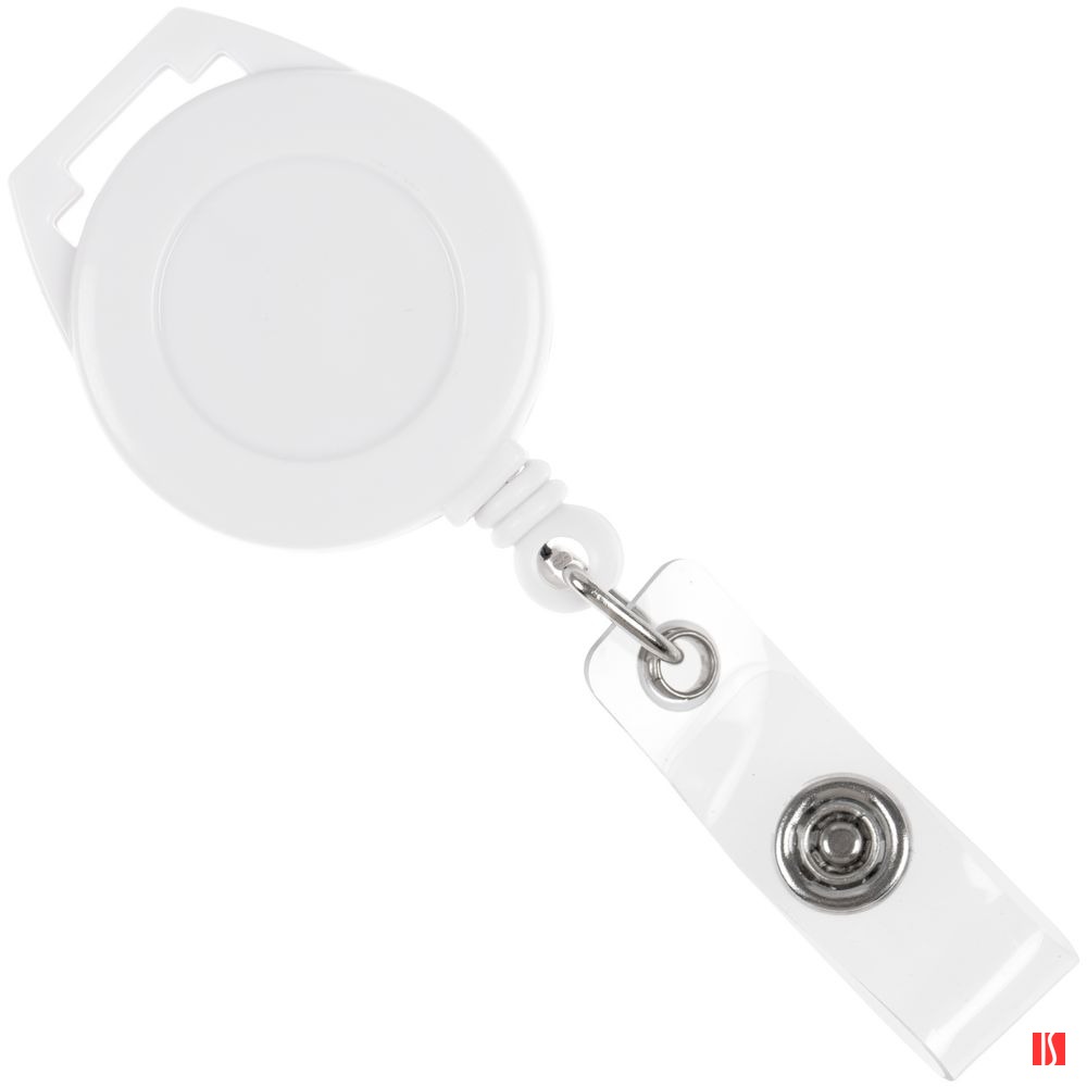 Ретрактор Attach с ушком для ленты, ver.2, белый