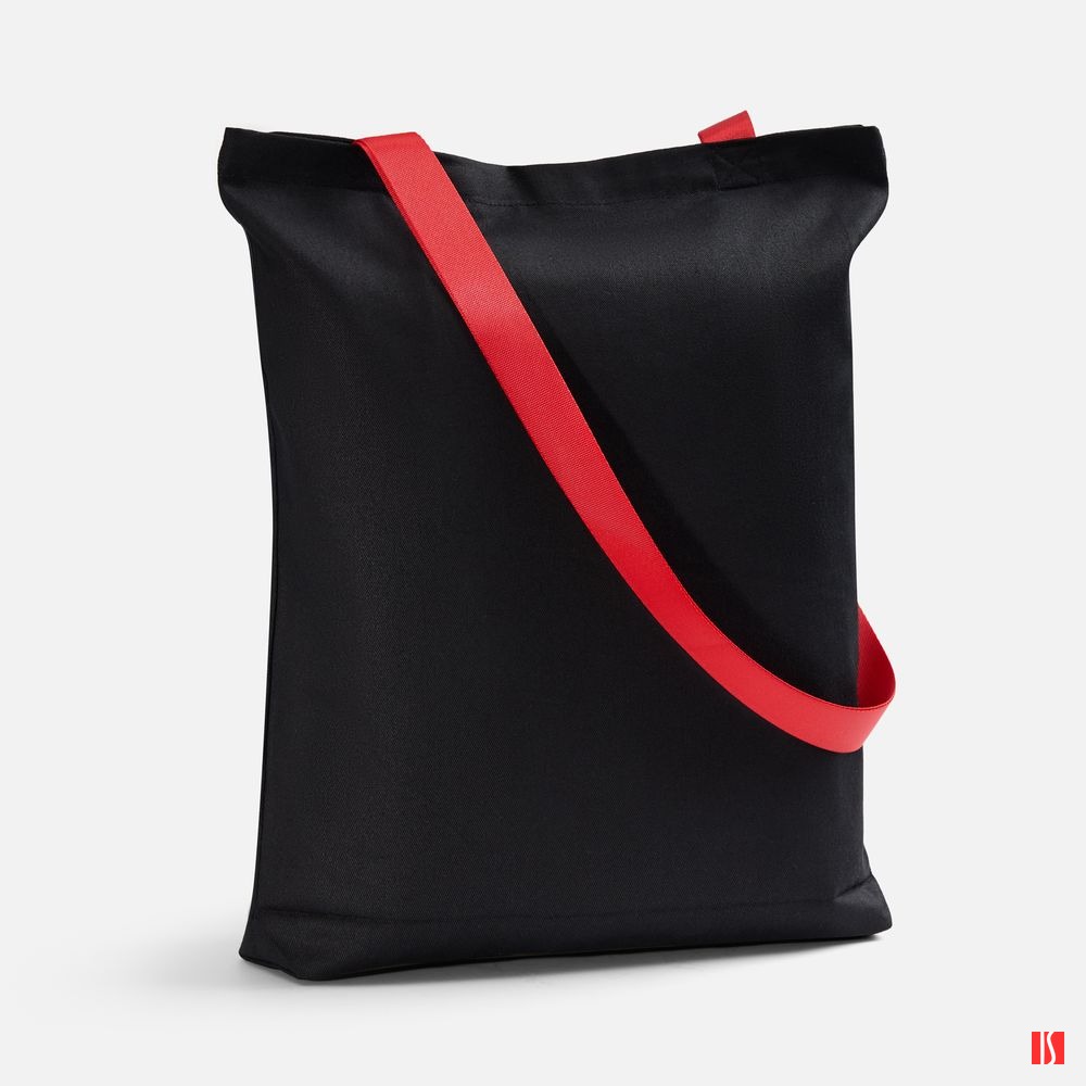 Шопер B4, черный с красными ручками