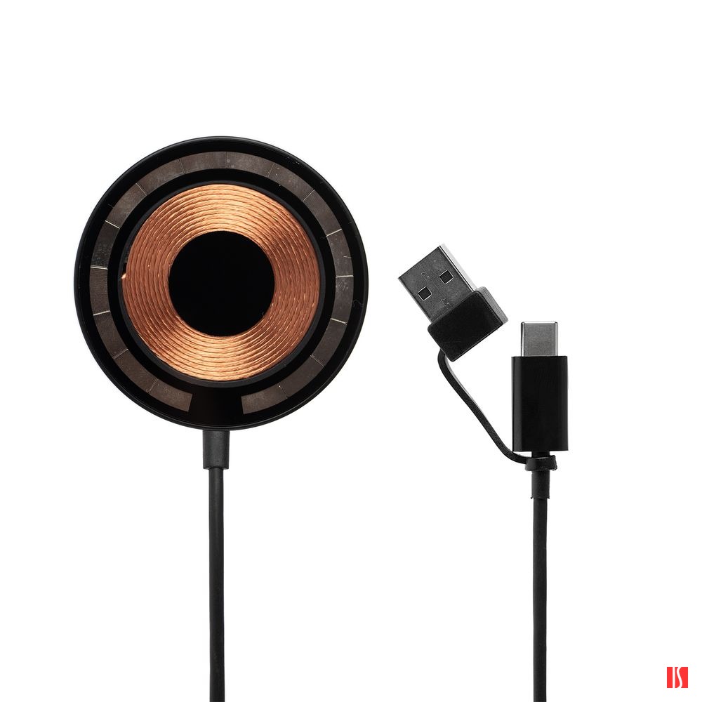 Магнитное зарядное устройство Cooper Rond, 15 Вт, черное