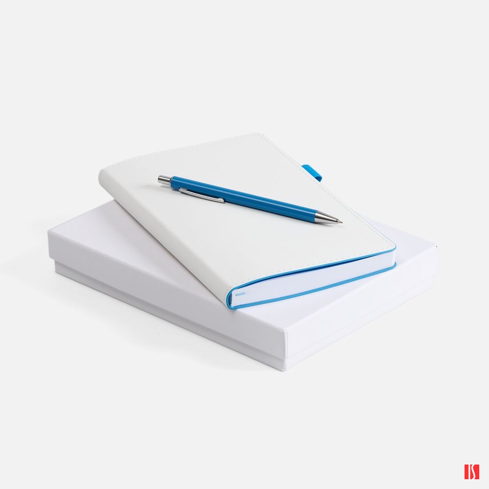 Набор White Shall, бело-голубой