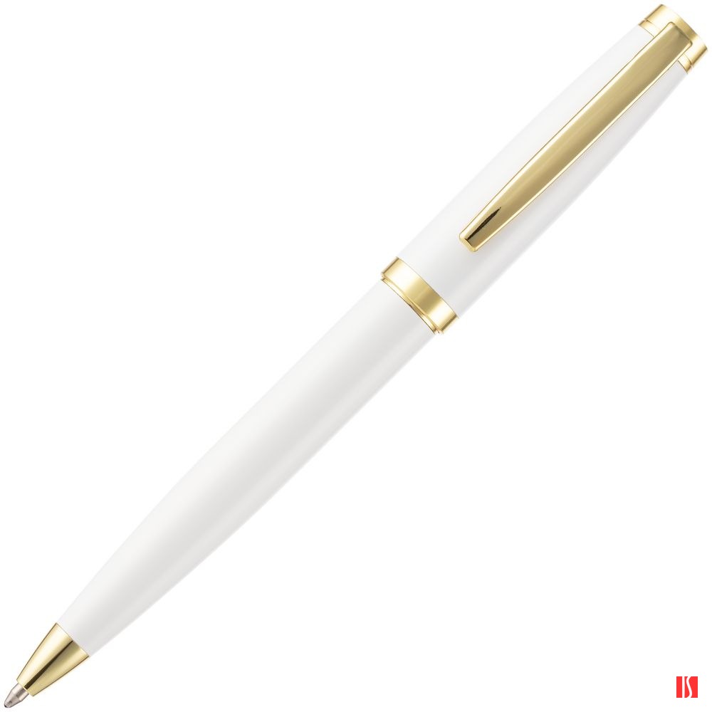 Купить Ручка шариковая Letra Gold, глянцевая, белая Ручка шариковая Letra Gold, глянцевая, белая