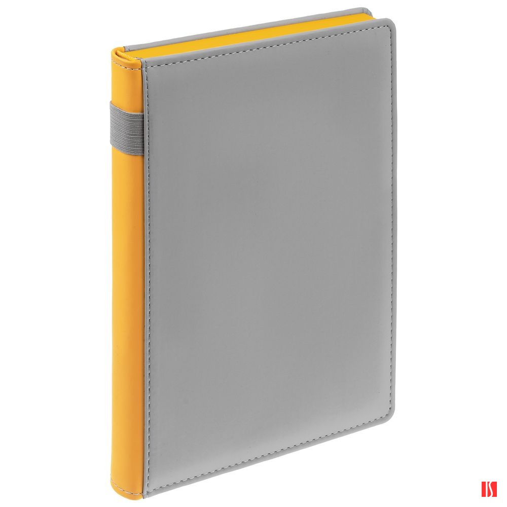 Ежедневник Spain Shall на заказ, недатированный, серый с желтым