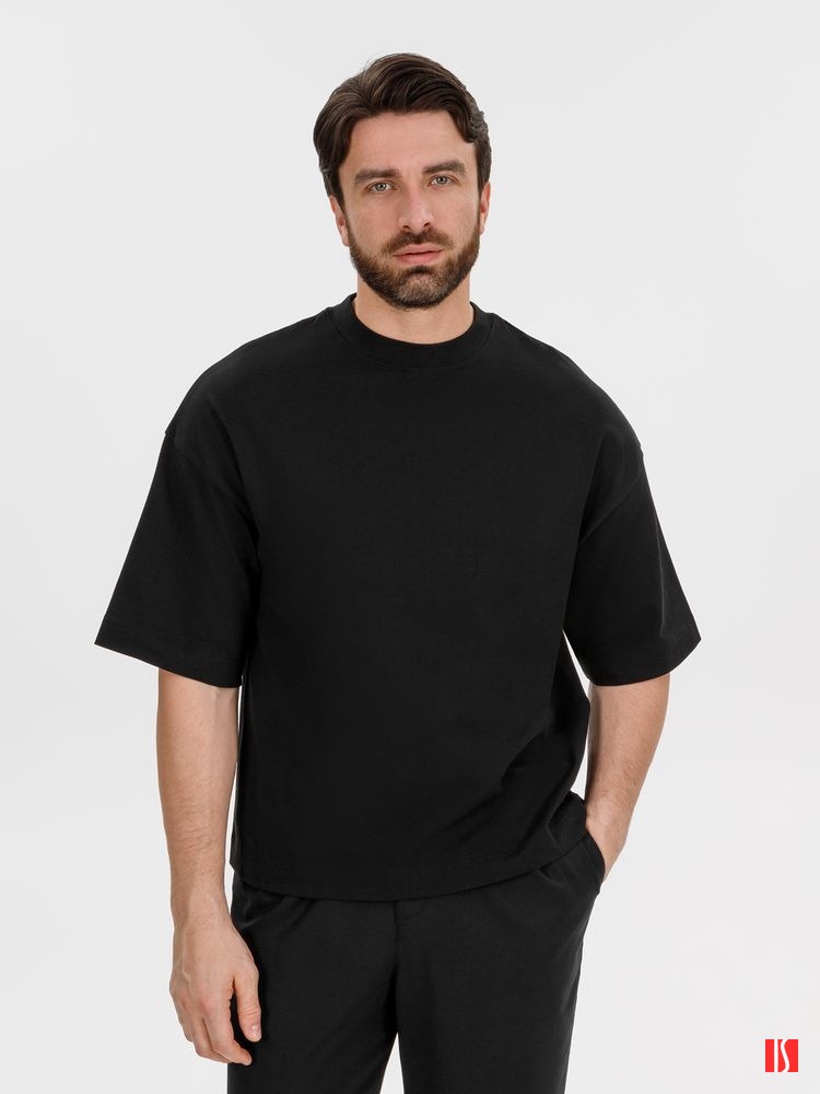 Купить Футболка оверсайз Big Boss, черная Футболка оверсайз Big Boss, черная