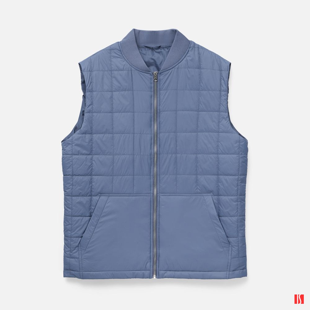 Жилет унисекс Warmbridge, синий (джинс)